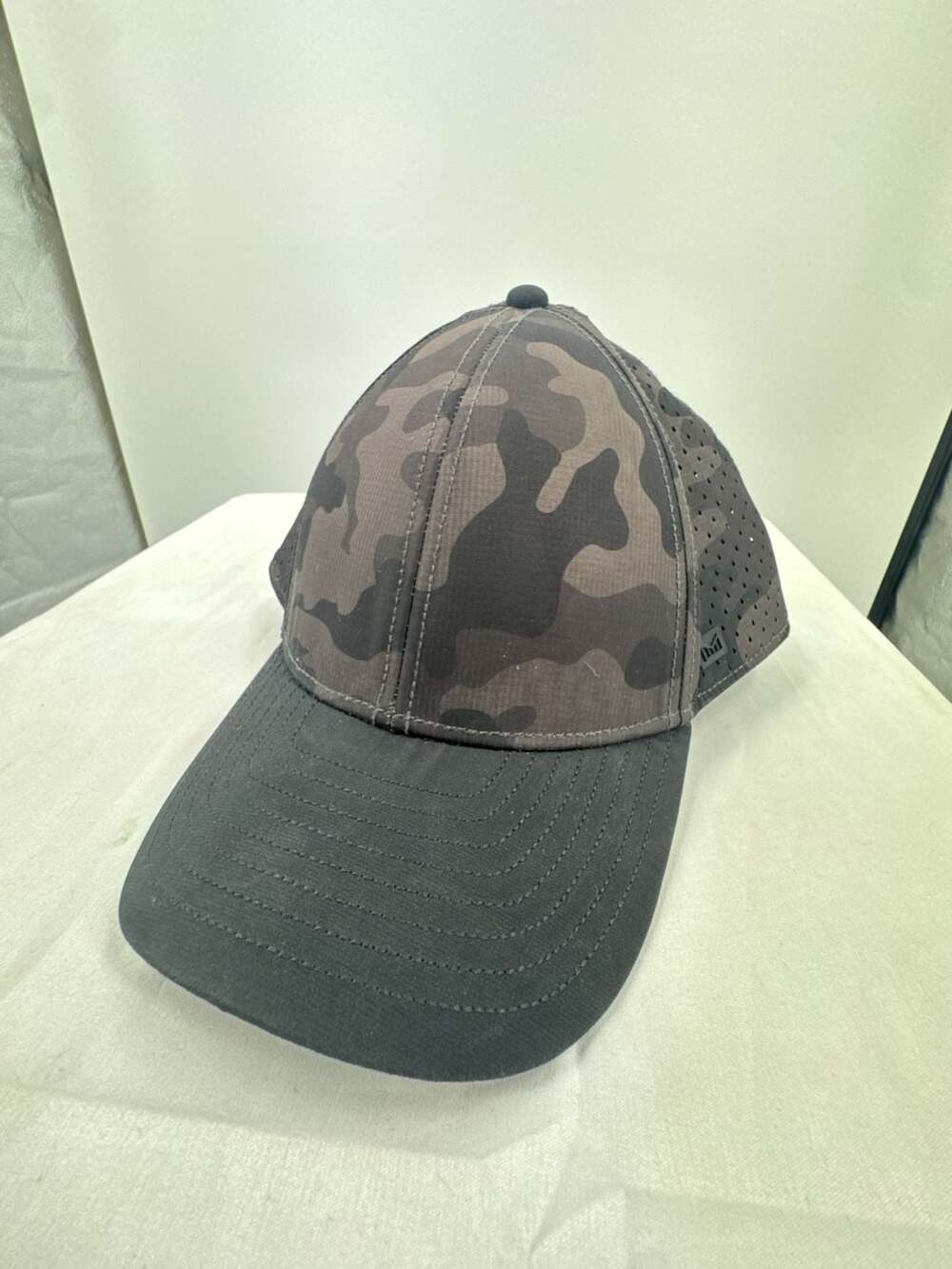 Melin A-Game Hydro Snapback Hat in Black Camo
